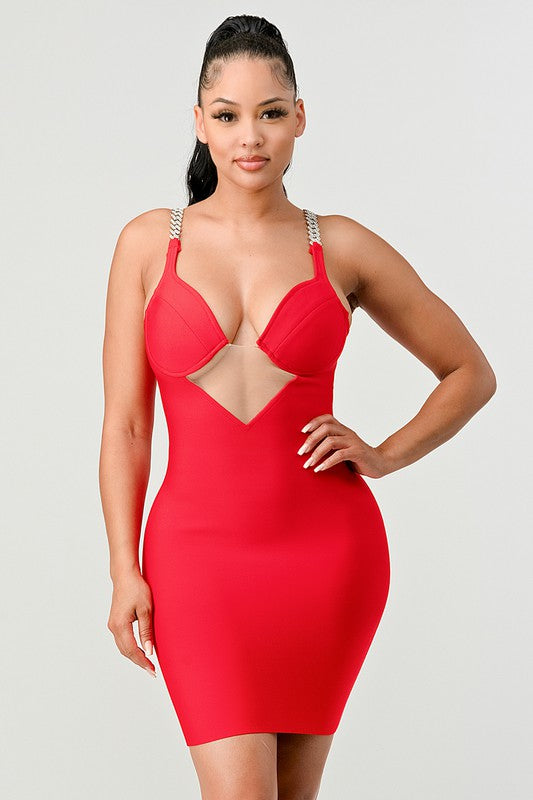 ATHINA HOLIDAY SEXY BANDAGE DRESS