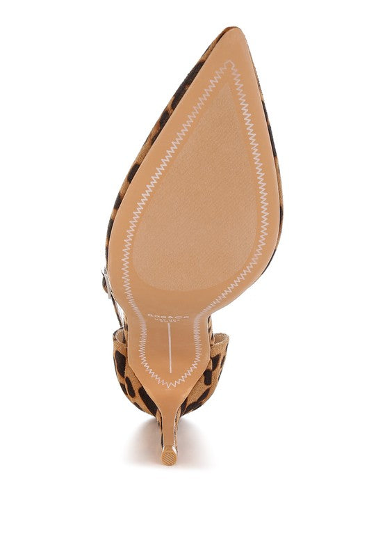 Ushra Microfiber Stiletto Sandals