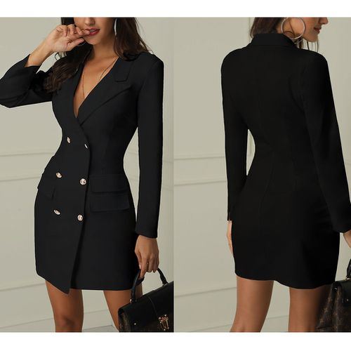 Women Double breasted Trench Coat Sexy Casual Parka Lapel Belt Jacket Outerwear jacket